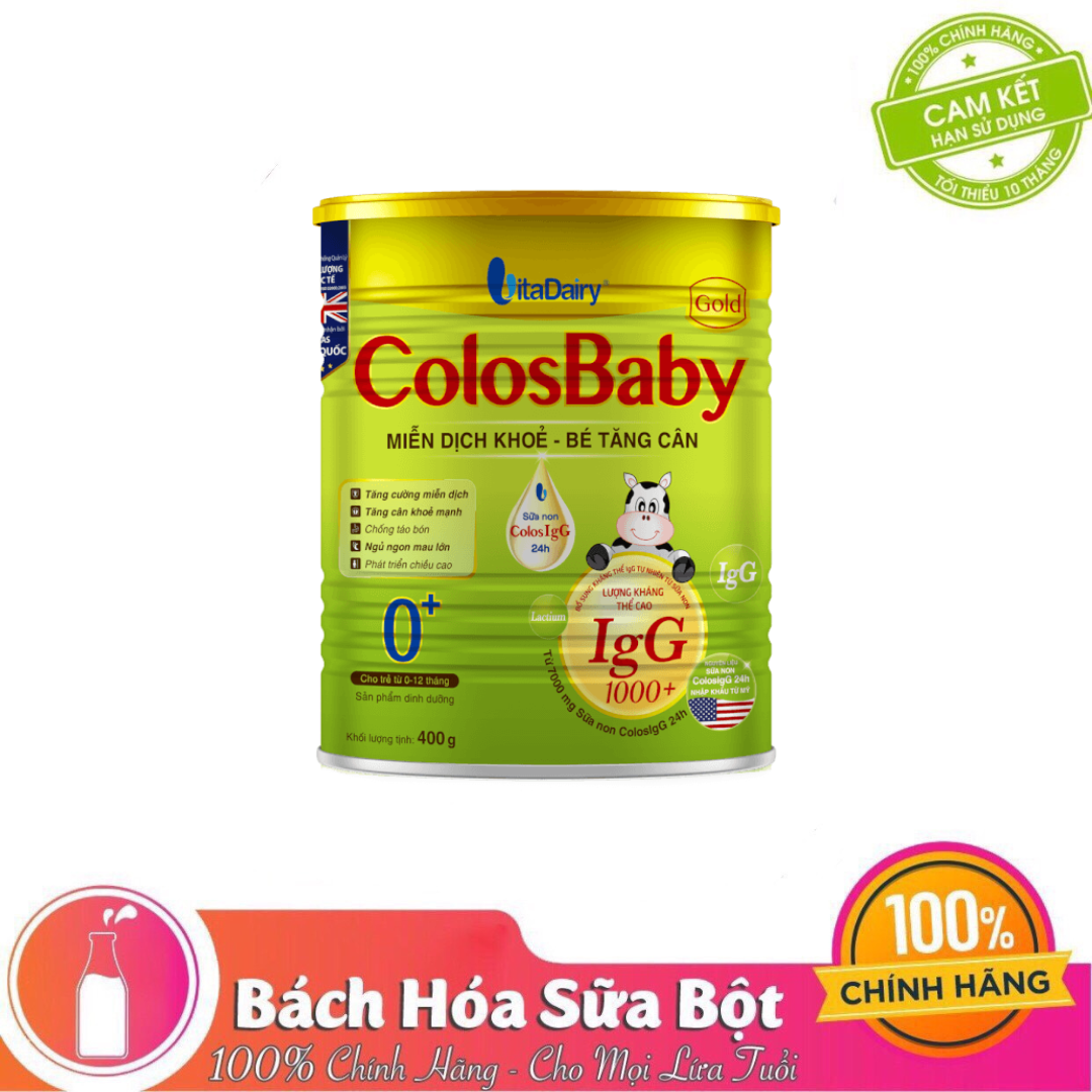 Sữa Bột Vitadairy Colosbaby Gold 0+ 400g