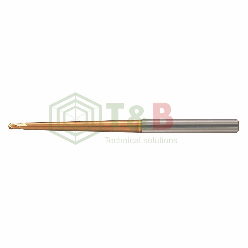 Dao Phay Cầu Cổ Côn R0.3x12 x50L Union Tool Model HTNB2006-120-1,Dao phay ngón gia công sau nhiệt