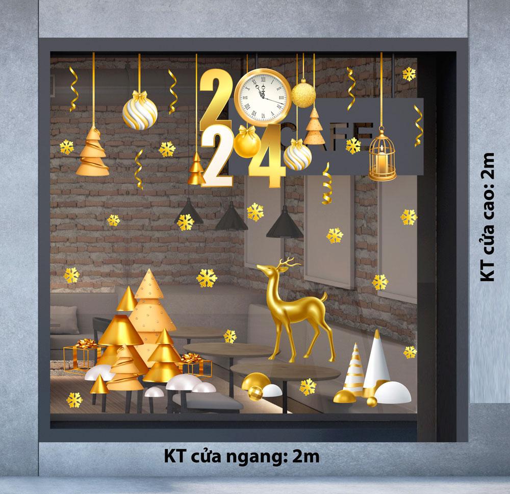 Decal trang trí NOEL 2024 combo số 23