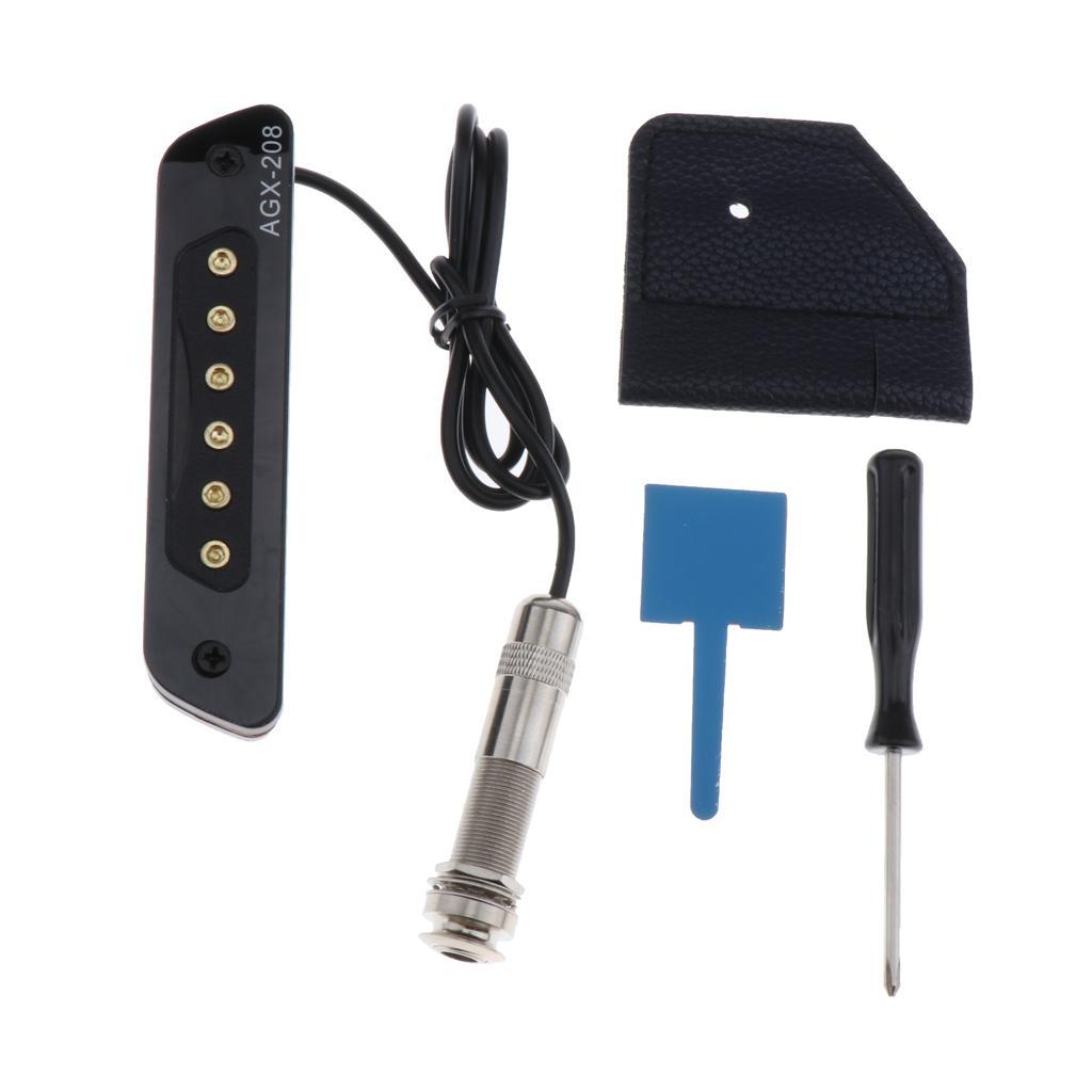 Multifunctional Soundhole Pickup Pickup for Acoustic Guitar AGX-208