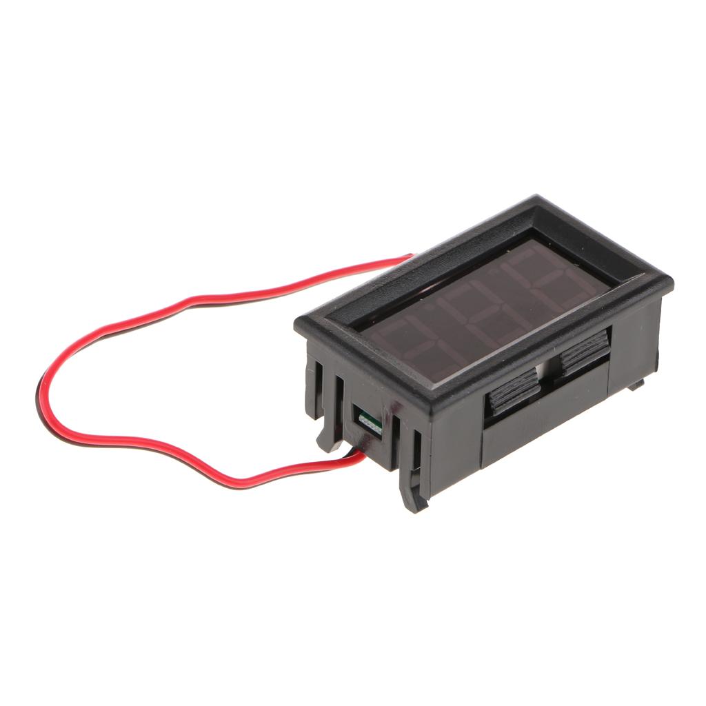 2 Wire DC 5~120V Digital Voltmeter Gauge Tester LED Display Panel - Choice of LED Color