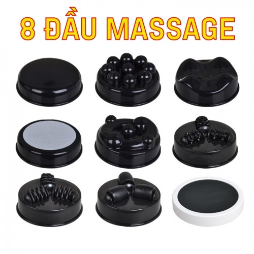 Máy massage bụng cầm tay 8 đầu Puli PL-607AC3 - Hỗ trợ điều trị đau nhức mỏi toàn thân