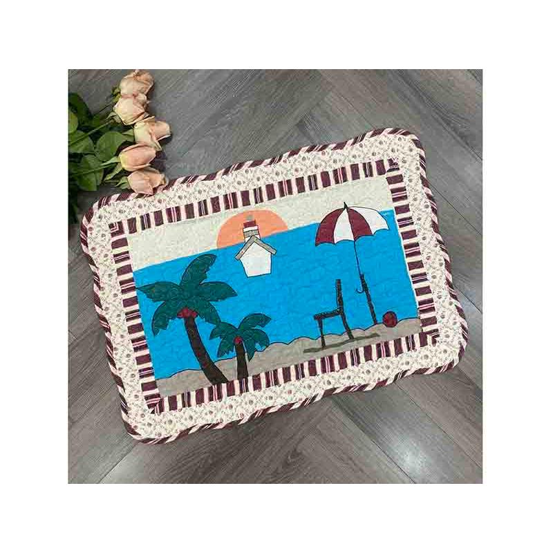 Thảm chùi chân - The beach - màu nâu đỏ - TCC15205