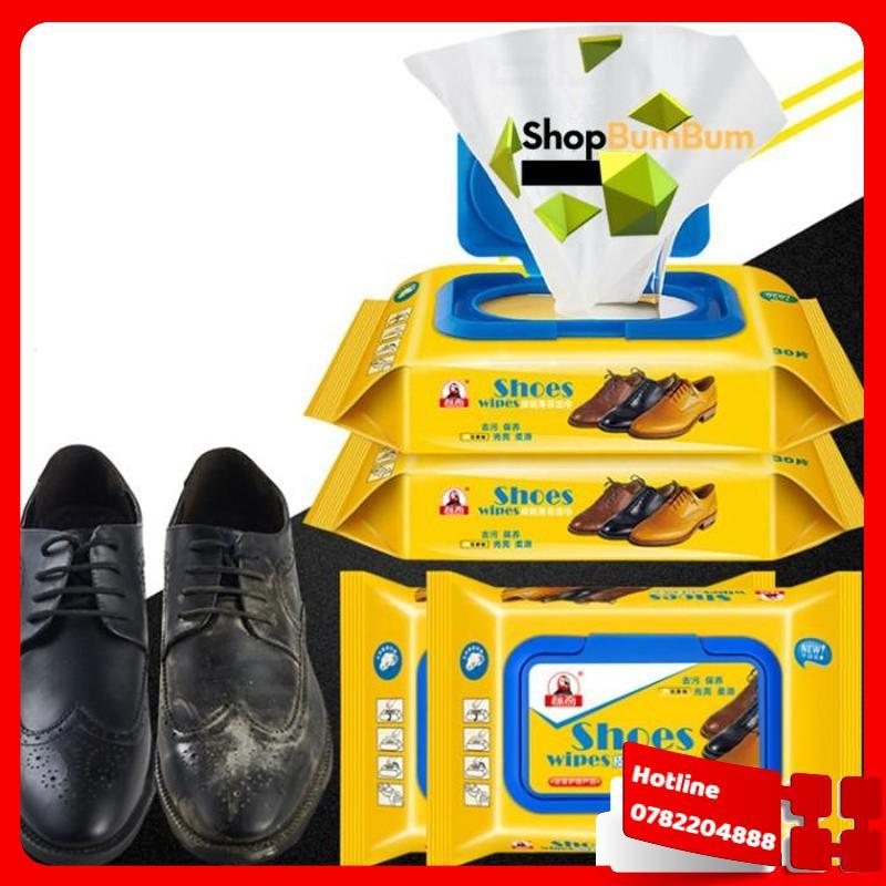 Khăn Giấy Lau Giày Shoes Hộp 30 Tờ Siêu Sạch - Loại Tốt
