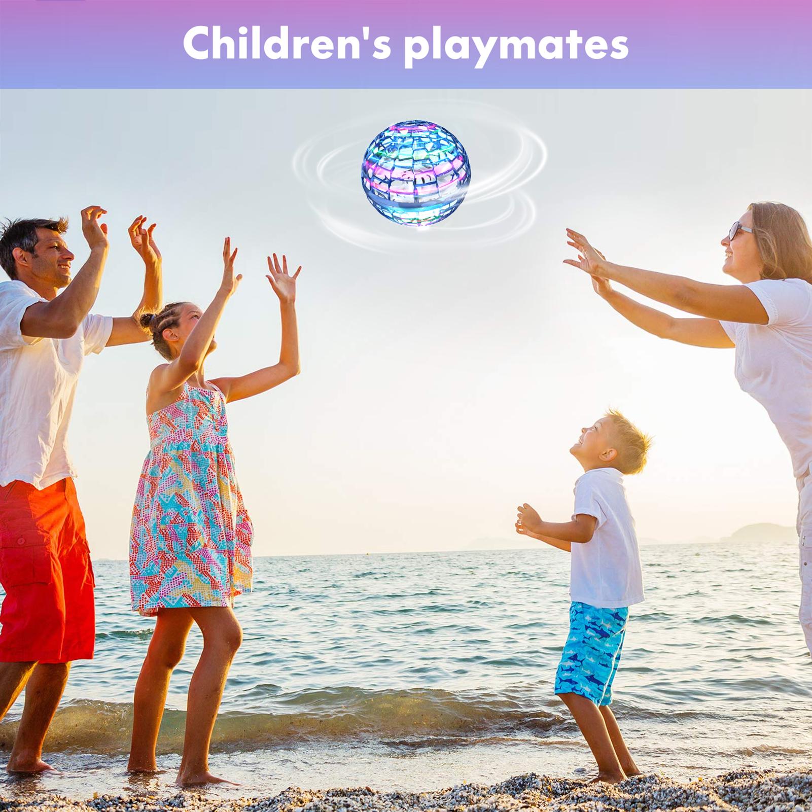 Quả cầu bay cảm ứng phát sáng xoay 360 độ, đủ màu sắc