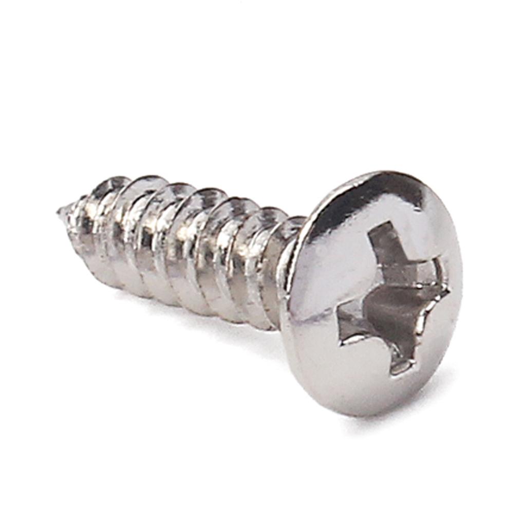 100 chiếc Pickguard Ốc Vít Đường Kính 3mm Bass Phần Guitar & Phụ Kiện Bạc