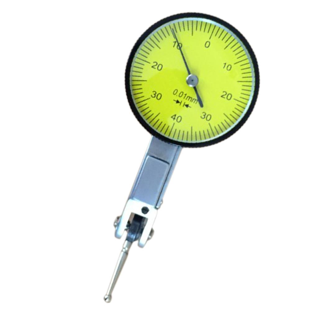 0.01mm Accuracy Dial Test Indicator Gauge Measurement Precision with Mount