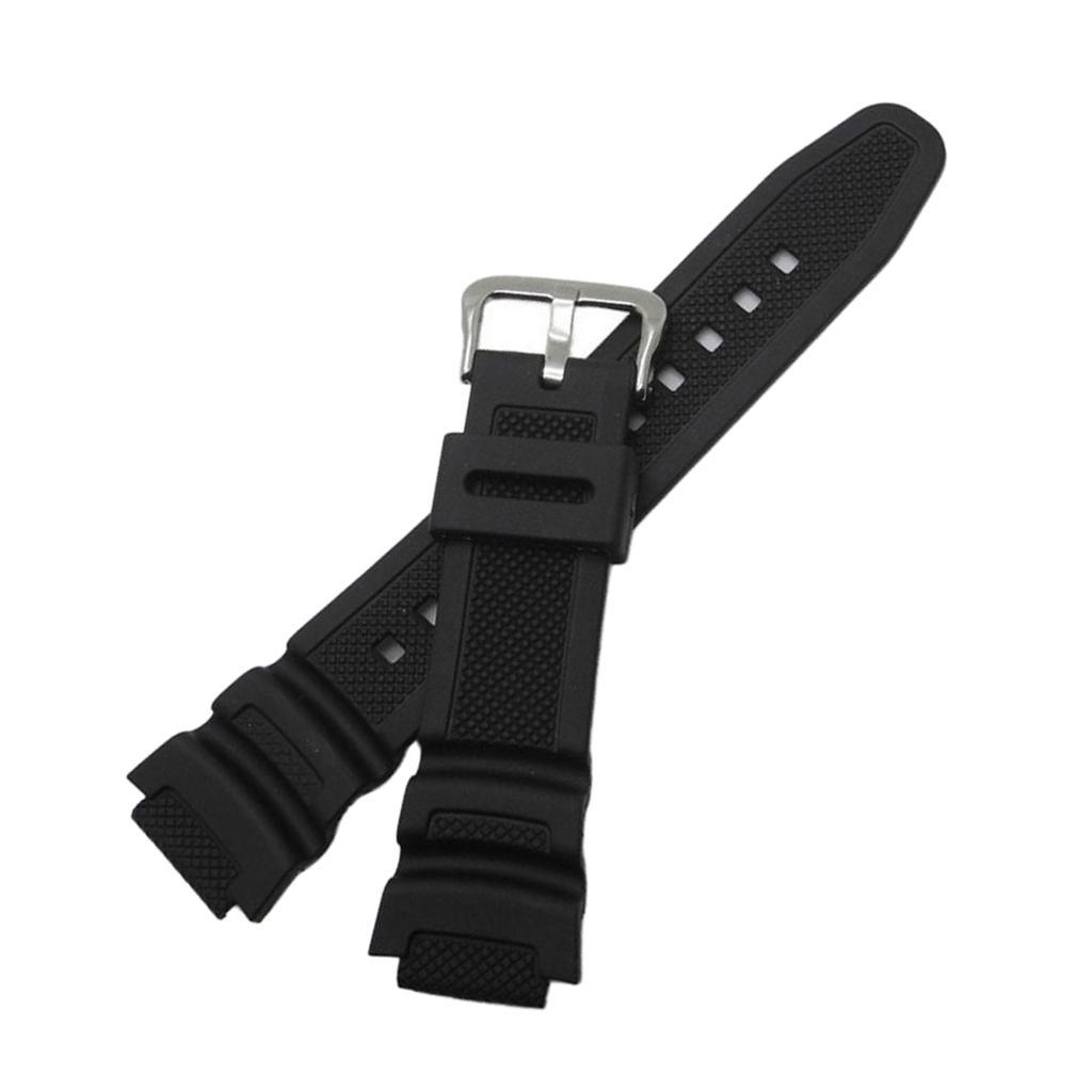 Replacement Black Wrist Band Strap For Casio SGW-400H SGW-500H MRW-200H
