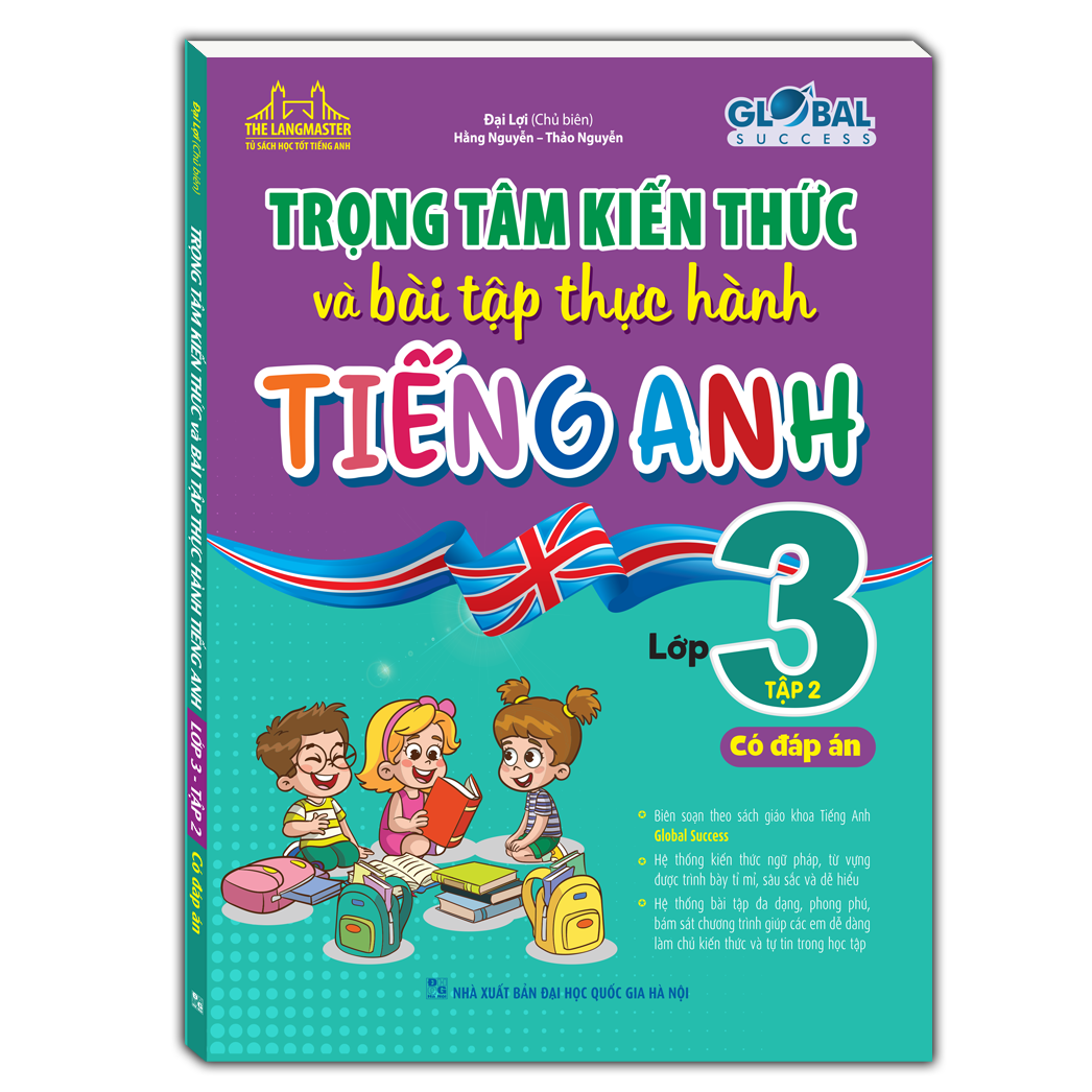 Sách Trọng Tâm Kiến Thức Và Bài Tập Thực Hành Tiếng Anh Lớp 3 Tập 2 (Có đáp án)