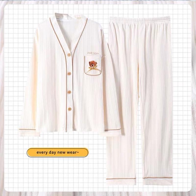 Bộ Ngủ Pyjama Nữ - Bộ Mặc Nhà Chất Cotton 100% Form Đẹp Hàng Chuẩn