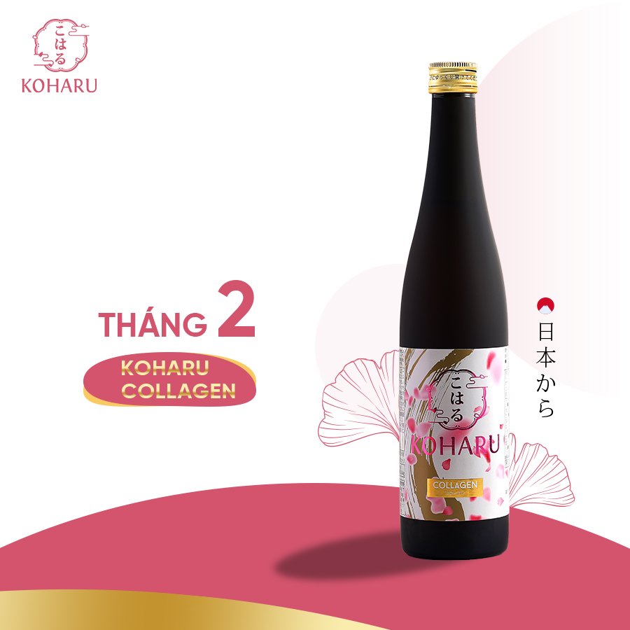 Liệu Trình 3 Chai KOHARU COLLAGEN Mỹ Nhân Không Tuổi 48.000mg Collagen Peptide, 500ml/Chai Đến Từ Nhật Bản