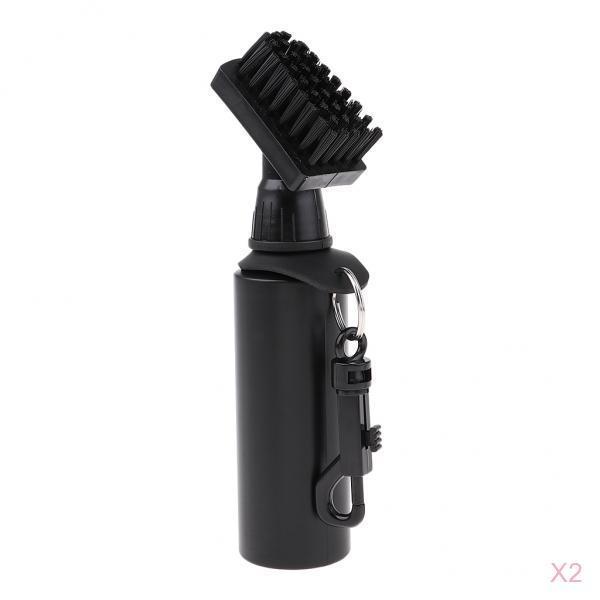 2 Golf Club Brush Golf Cleaning Brush Groove Self-Contained Water with Clip