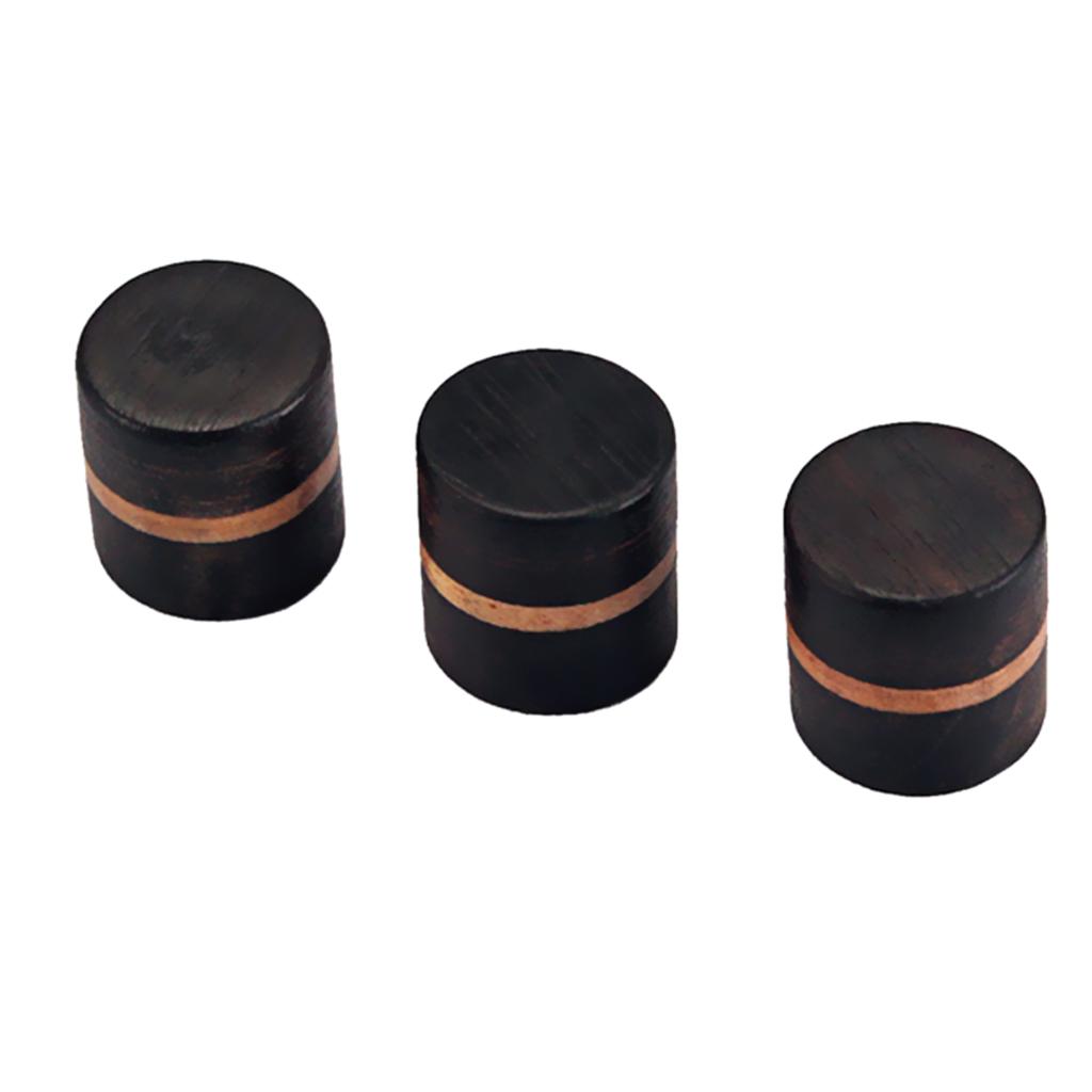 Sunnimix 3 Miếng Gỗ Hồng Sắc Guitar Tập Màu Nút Điều Khiển Nút Bấm