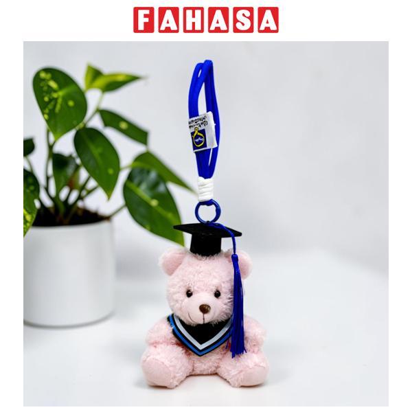 Móc Khóa Thú Bông Gấu Teddy Tốt Nghiệp 10 cm - ZooZoo 8526 - Màu Hồng