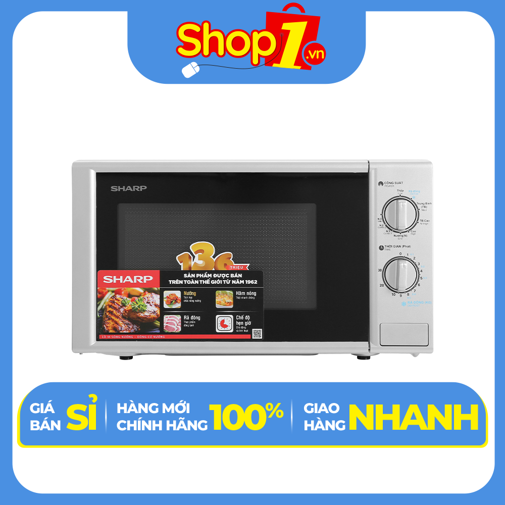 Lò vi sóng có nướng, 20 lít Sharp R-G228VN-SL