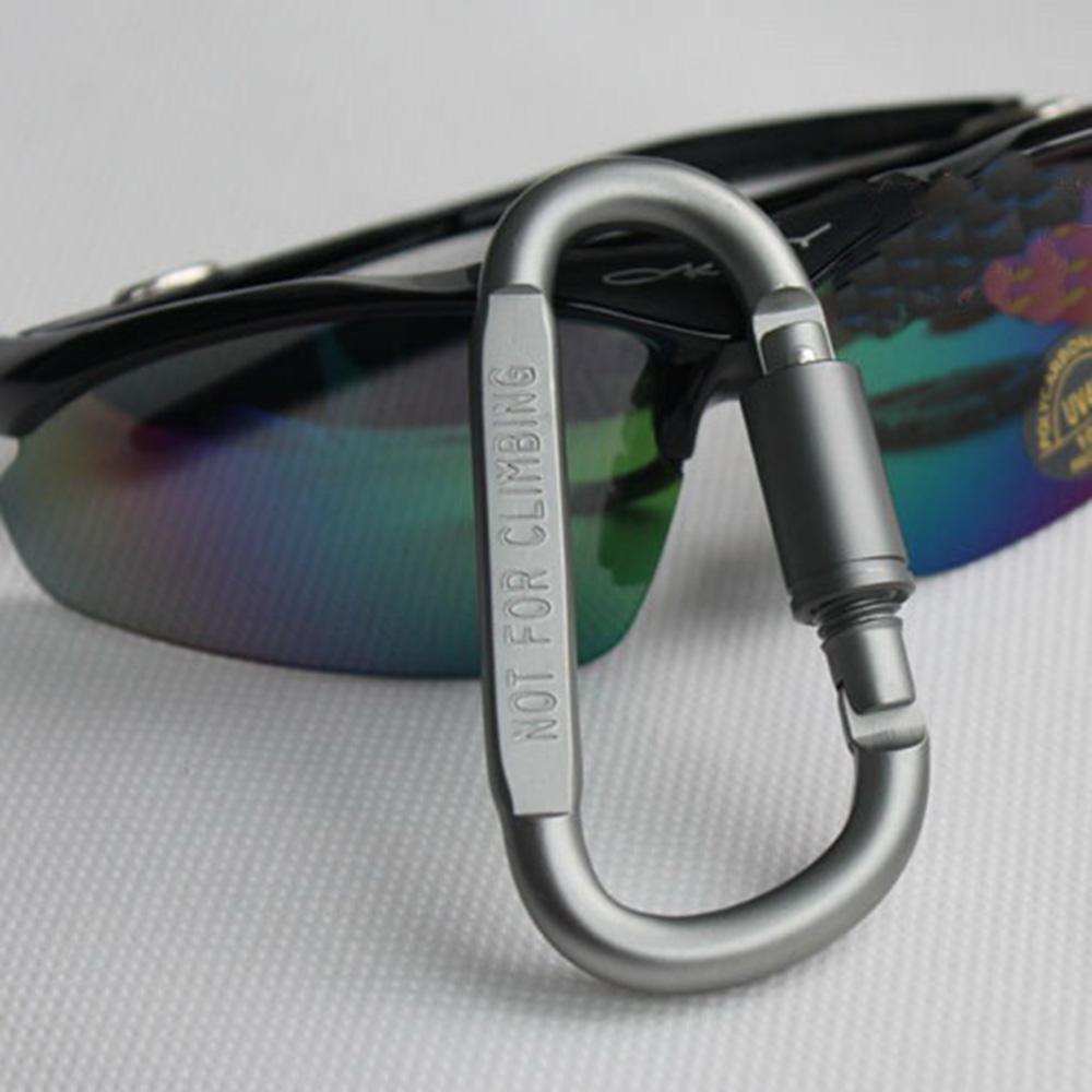 5 chiếc móc khóa Carabiner hợp kim nhôm có khóa vặn, nhẹ bền không thấm nước