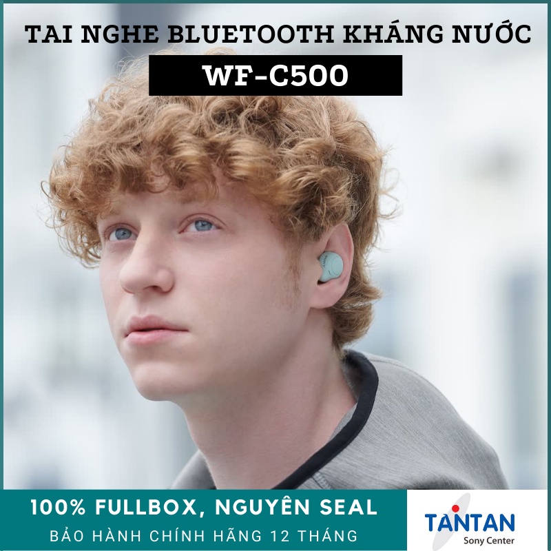 Tai Nghe In-ear BLUETOOTH Sony WF-C500 | DSEE - 360 Reality Audio - Pin:20H - Sạc nhanh - Fast Pair - Kháng nước IPX4 | Hàng Chính Hãng