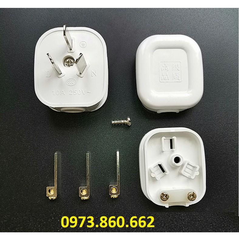 Ổ cắm thanh ray 3 chấu AC30 16A - ổ cắm cài thanh ray
