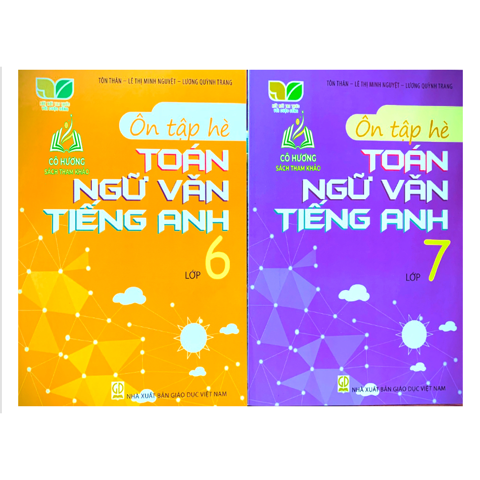 Sách - Combo Ôn tập hè Toán - Ngữ Văn - Tiếng Anh lớp 6 +7