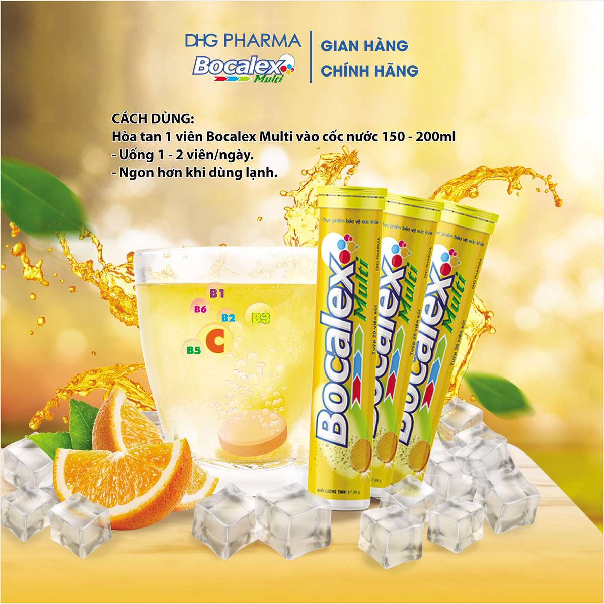 TPCN Bocalex Multi bổ sung vitamin cho cơ thể, nâng cao sức đề kháng - Chính hãng DHG Pharma