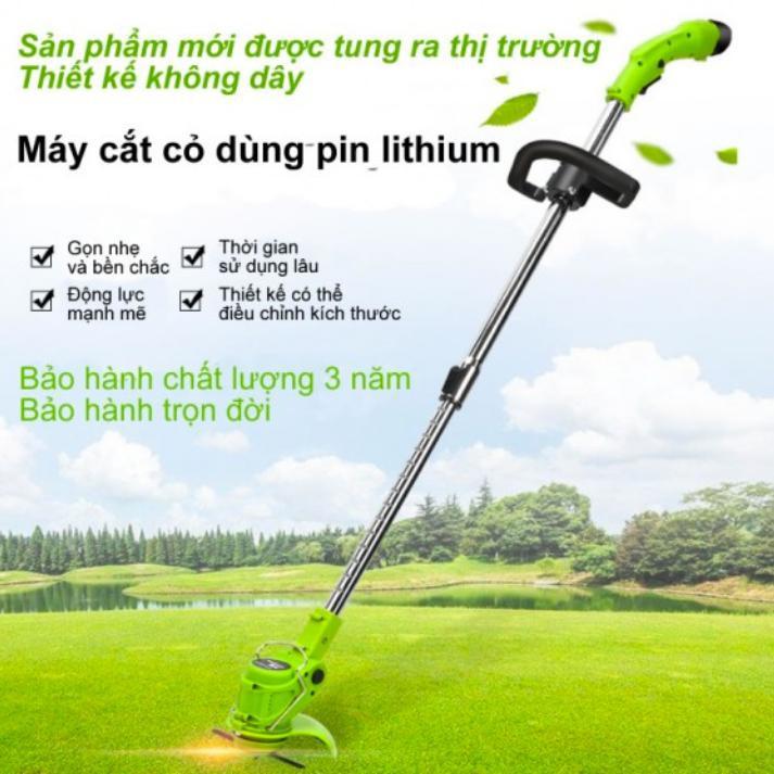 Máy cắt cỏ cầm tay dùng pin lithium gọn nhẹ và tiện lợi
