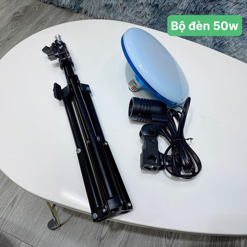 Bộ đèn chụp ảnh sản phẩm livestream bán hàng ánh sáng trắng 36w-50w 2F10