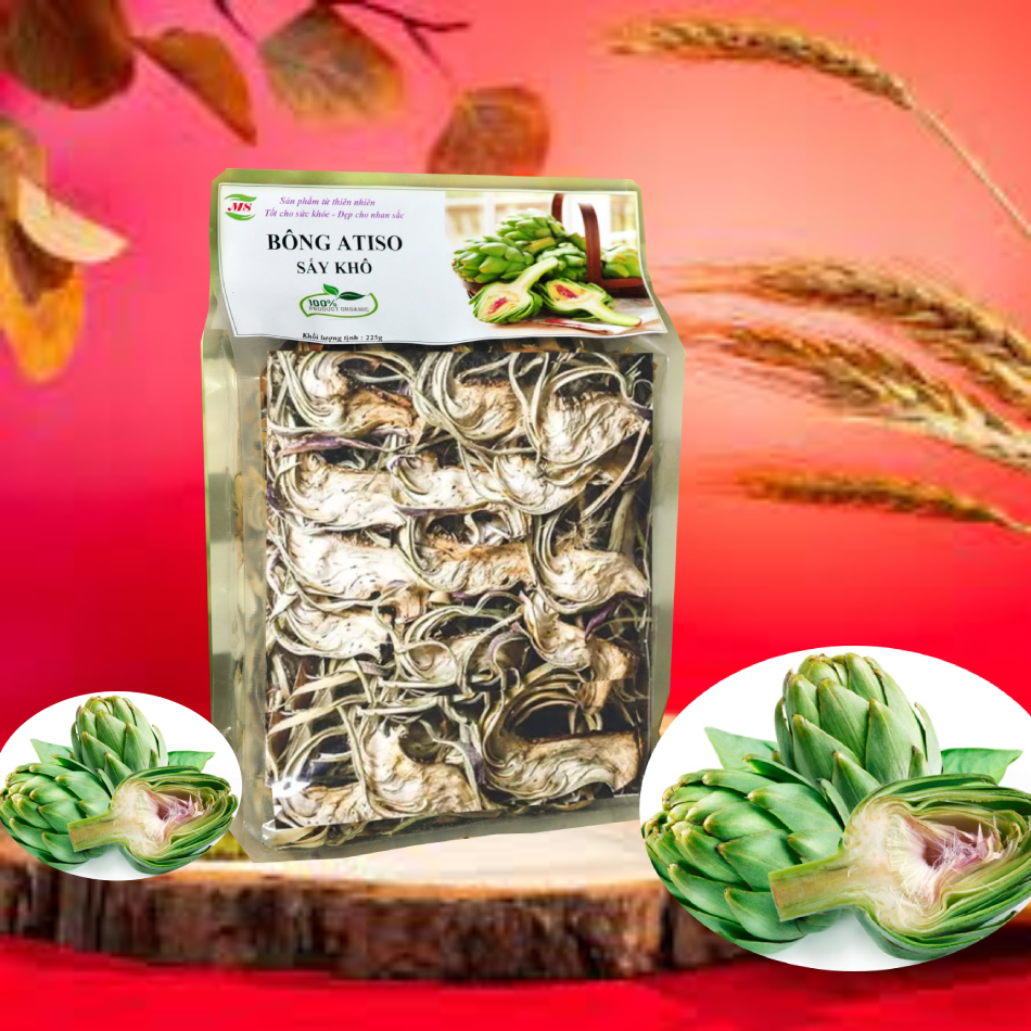 Bông Atiso Đà Lạt sấy khô loại cao cấp - (MS) - Gói 225g