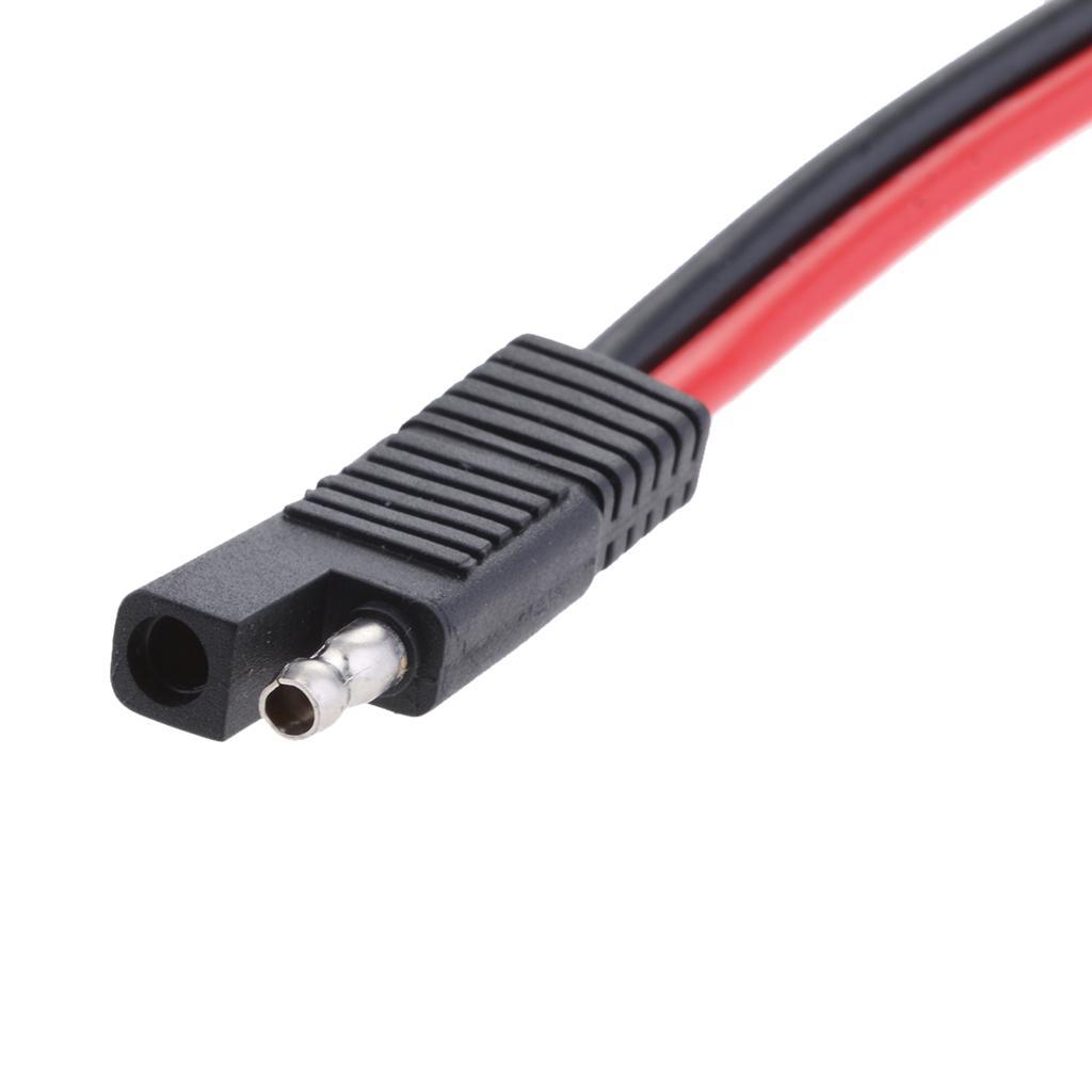 2Pieces 1-48V SAE to EC5 Female Power Adapter Cable for Car Solar Battery