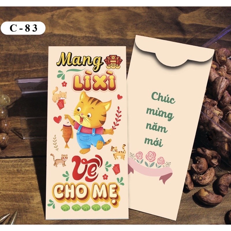 Combo 100 bao lì xì ì Tết 2024  hàng đẹp nhiều mẫu mới , vô cùng xinh xắn và cute