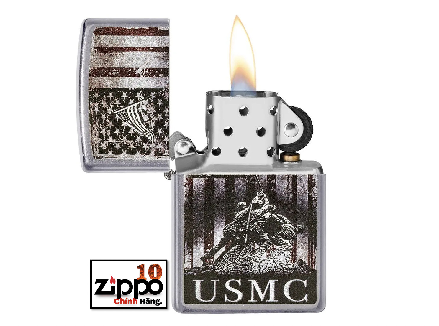 Bật lửa Zippo 49316 U.S. Marine Corps - Chính hãng 100%