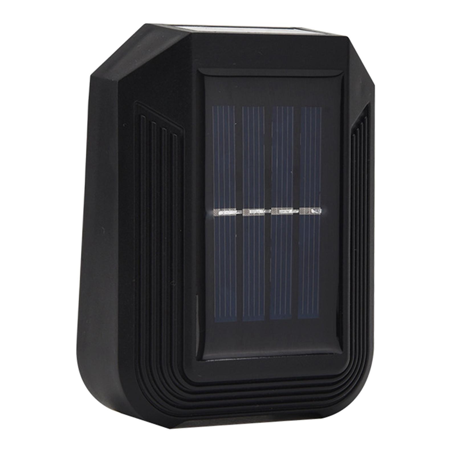 2pcs Solar Powered Wall Mounted 6 LED Light Outdoor Landscape Yard Lamp