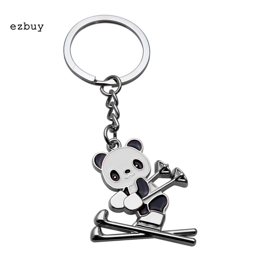 Crafts Keyfob Pendant Mini Animal Figurine Key Ring Fall Resistant Event Gift