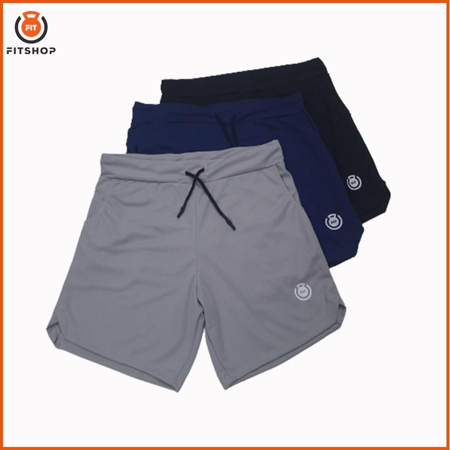 Quần short tập gym xẻ vải mè thể thao Made in Việt Nam