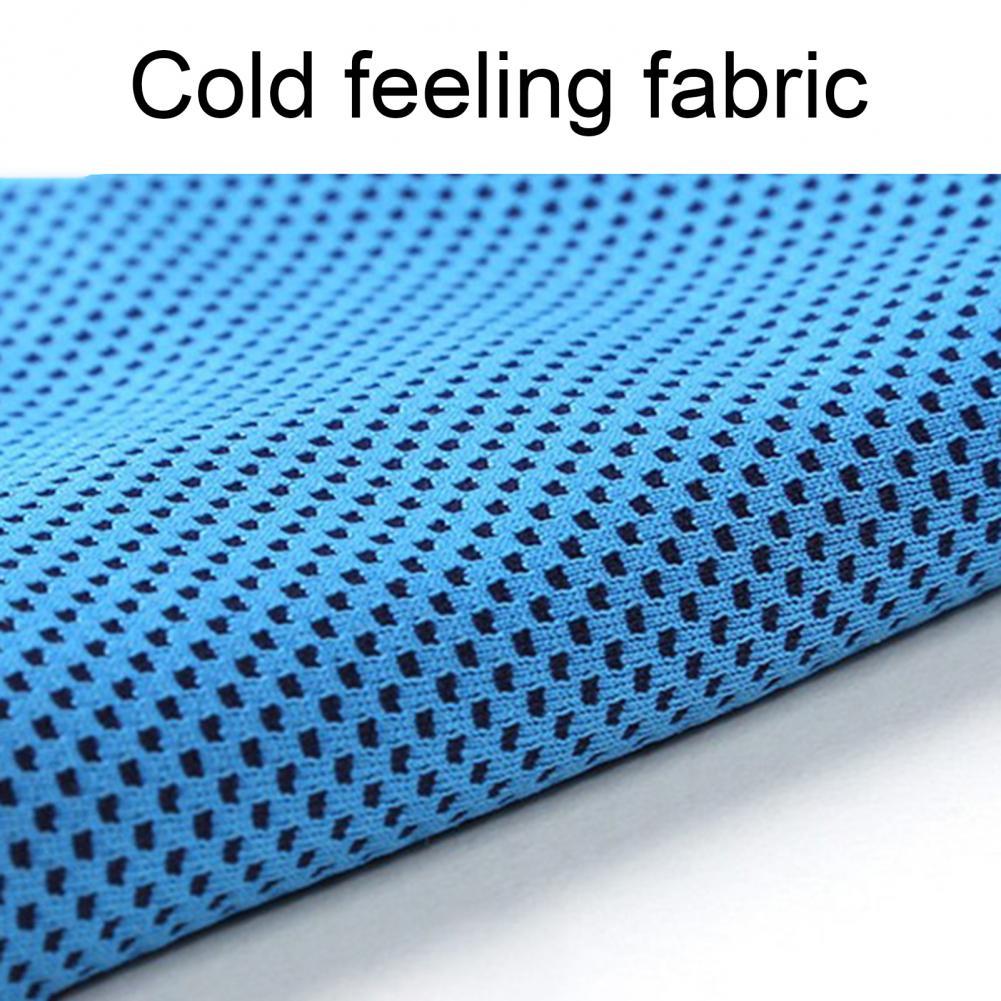 Khăn yoga thể thao có thể gập cảm giác làm mát khăn băng di động du lịch ngoài trời tập thể dục chạy túi silicon túi silicone Color: Light Grey