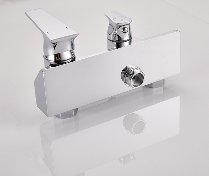 Bộ Sen Cây Tắm Nóng Lạnh - Củ Sen Bằng Đồng Mạ Niken Crom ASJ15