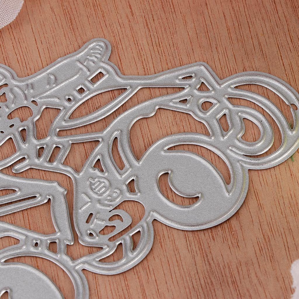 Steel Cutting Dies Stencils Motorbike DIY Scrapbooking Album Decor Folder