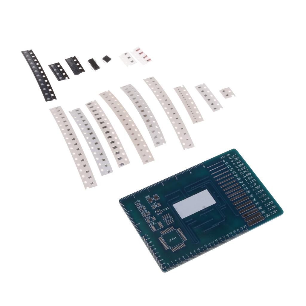 SMD DIY Hàn LED Thành Phần Thực Hành Ban Kỹ Năng Tập/Phần Mô Đun 81X55 Mm