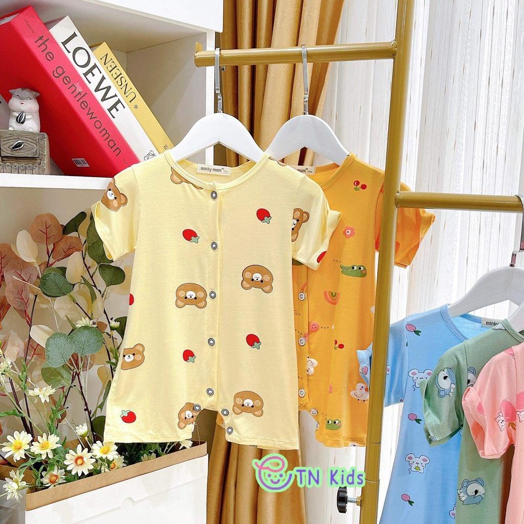 Bodysuit , Body đùi thun lạnh Minky Mom mềm mịn mát cho bé trai bé gái từ 5-15kg