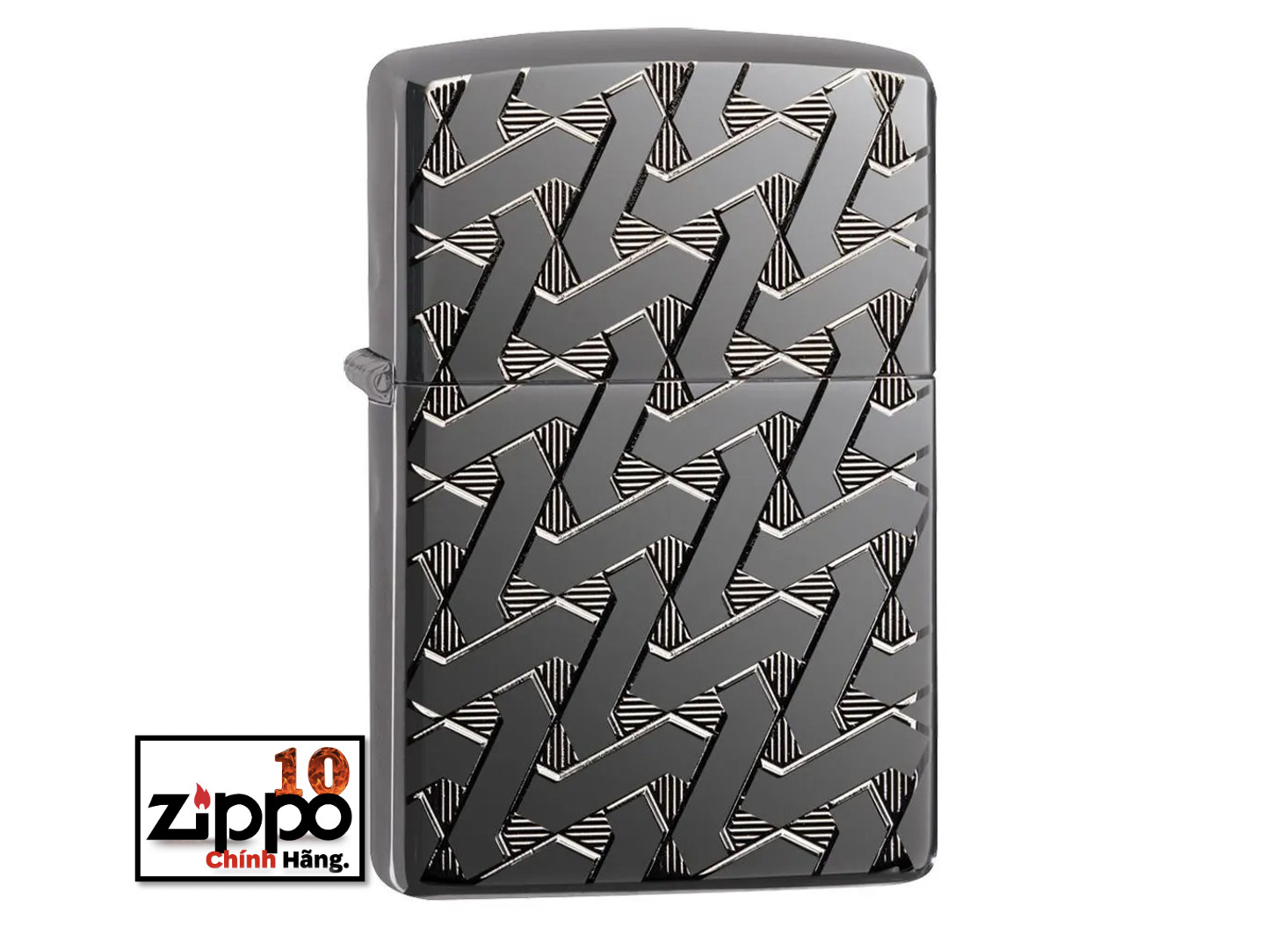 Bật lửa ZIPPO 49173 Armor Geometric Weave Design - Chính hãng 100%