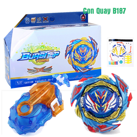  Đồ Chơi Con Quay B187 Kèm Tay Quay | Con Quay BEYBLADE B187