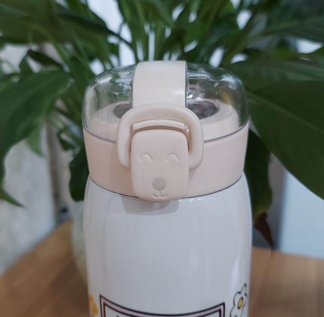 Bình giữ nhiệt cao cấp cho bé có ống hút 500ml inox 304, Bình giữ nhiệt Inox 304 500ml cute mini