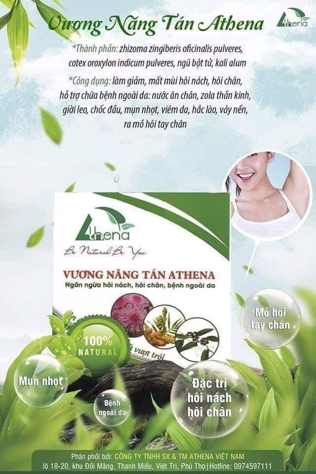 Vương năng tán Athena 30g Hiệu quả vượt trội Hàng chuẩn