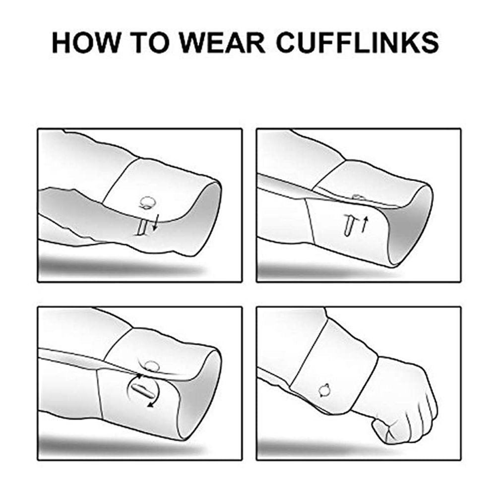 Vòng bít bằng thép không gỉ liên kết áo tuxedo cổ điển