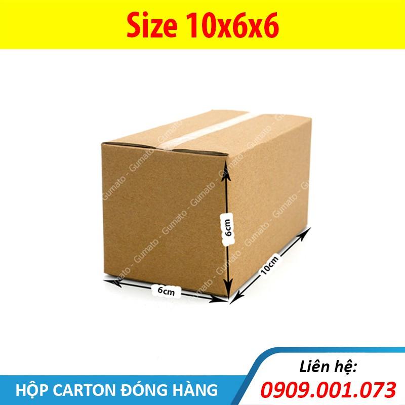 Hộp giấy P11 size 10x6x6 cm, thùng carton gói hàng Everest