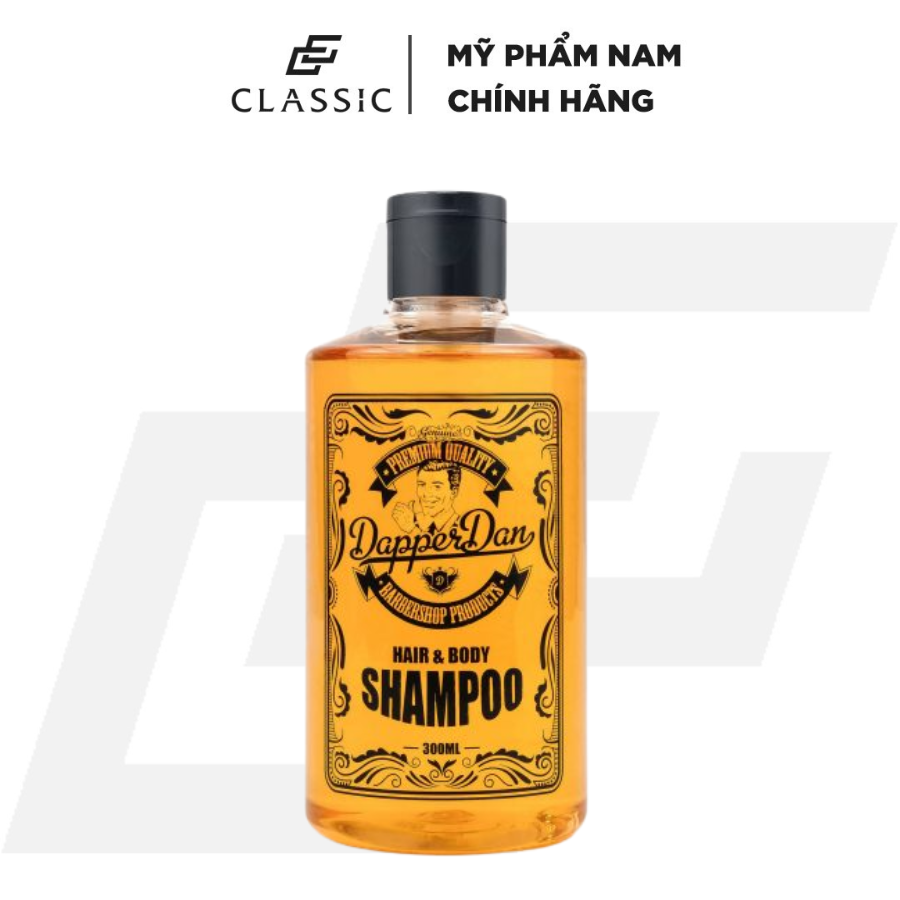 Dầu Tắm Gội Dapper Dan Hair &amp; Body Shampoo 300ml