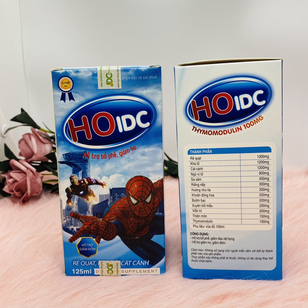 Siro ho IDC, hỗ trợ bổ phổi LAFON HO, giảm ho hiệu quả, hộp 125ml