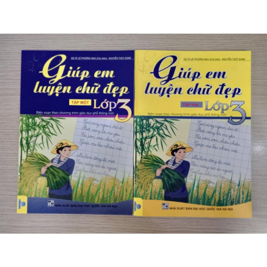 Sách - Combo Giúp em luyện chữ đẹp lớp 3 - tập 1 + 2 ( biên soạn theo chương trình GDPT mới )