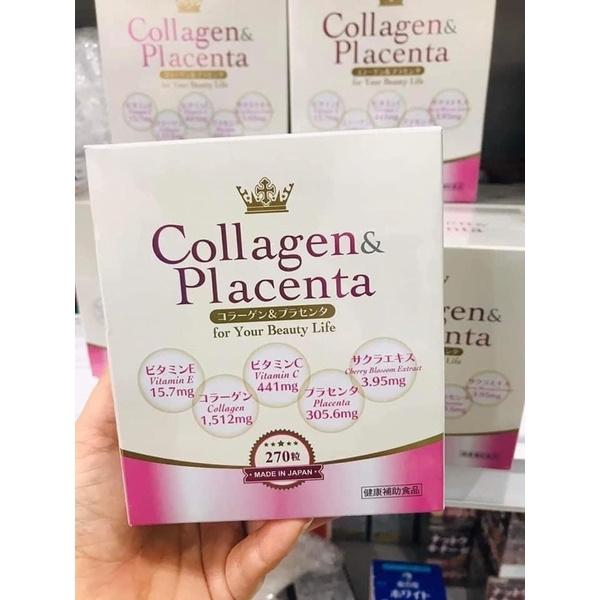 Viên Uống Trắng Da Collagen Placenta 5in1 Nhật Bản 270 Viên