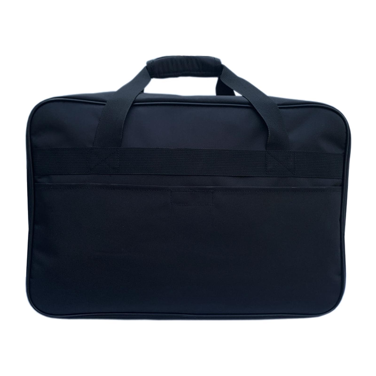 Black Sewing Machine Storage Bag Tote Shoulder Bag Portable Carrying Case Universal Oxford Cloth Travel Compatible with Most Sewing Machines