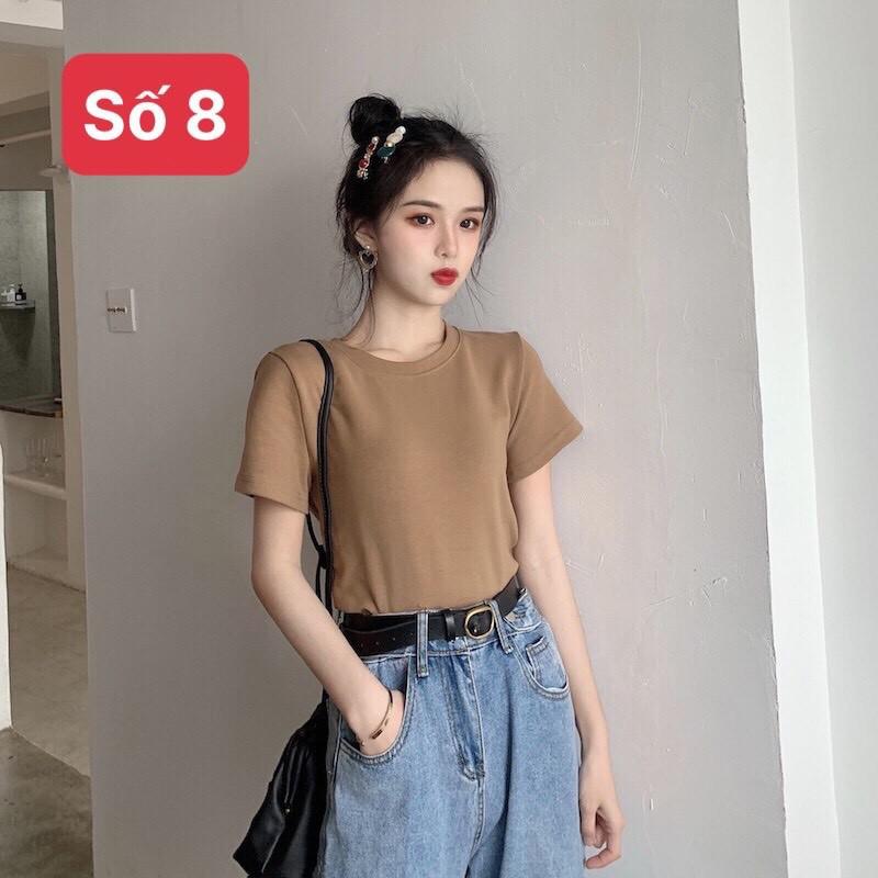 áo thun trơn tay ngắn cho nữ chất xịn